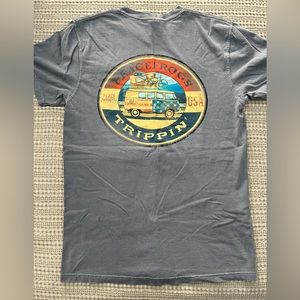 Peace Frogs Like New Blue/Gray Medium TShirt